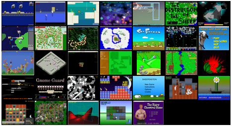 Ludum Dare Screenshot Grid